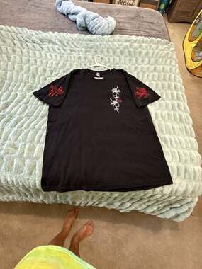 Warrior XII Vlad The Impaler Stacking Bodies Graphic Black T-Shirt XXL